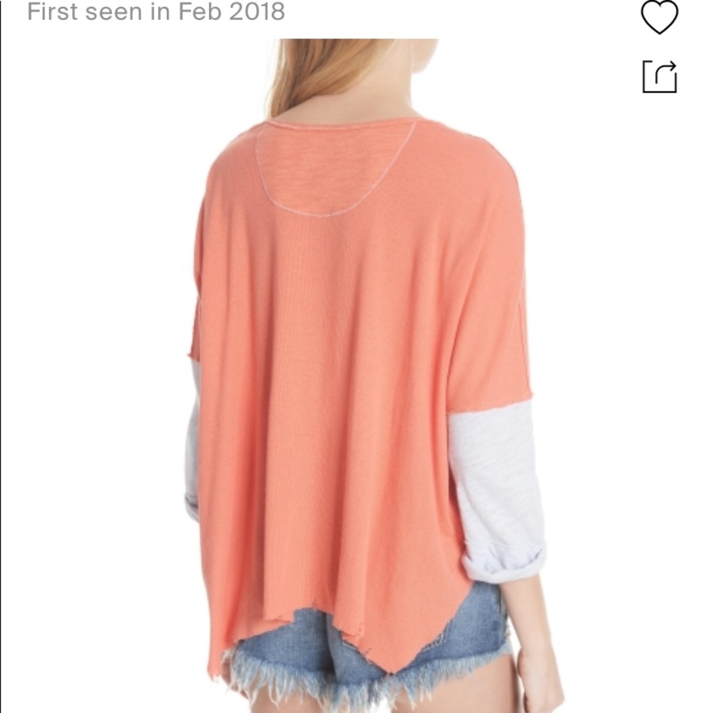 Free People We the Free Star Henley Top, Medium, but VERY OVERSIZED! - Picture 3 of 7